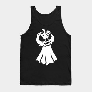 Carved Pumpkin Ghost Tank Top